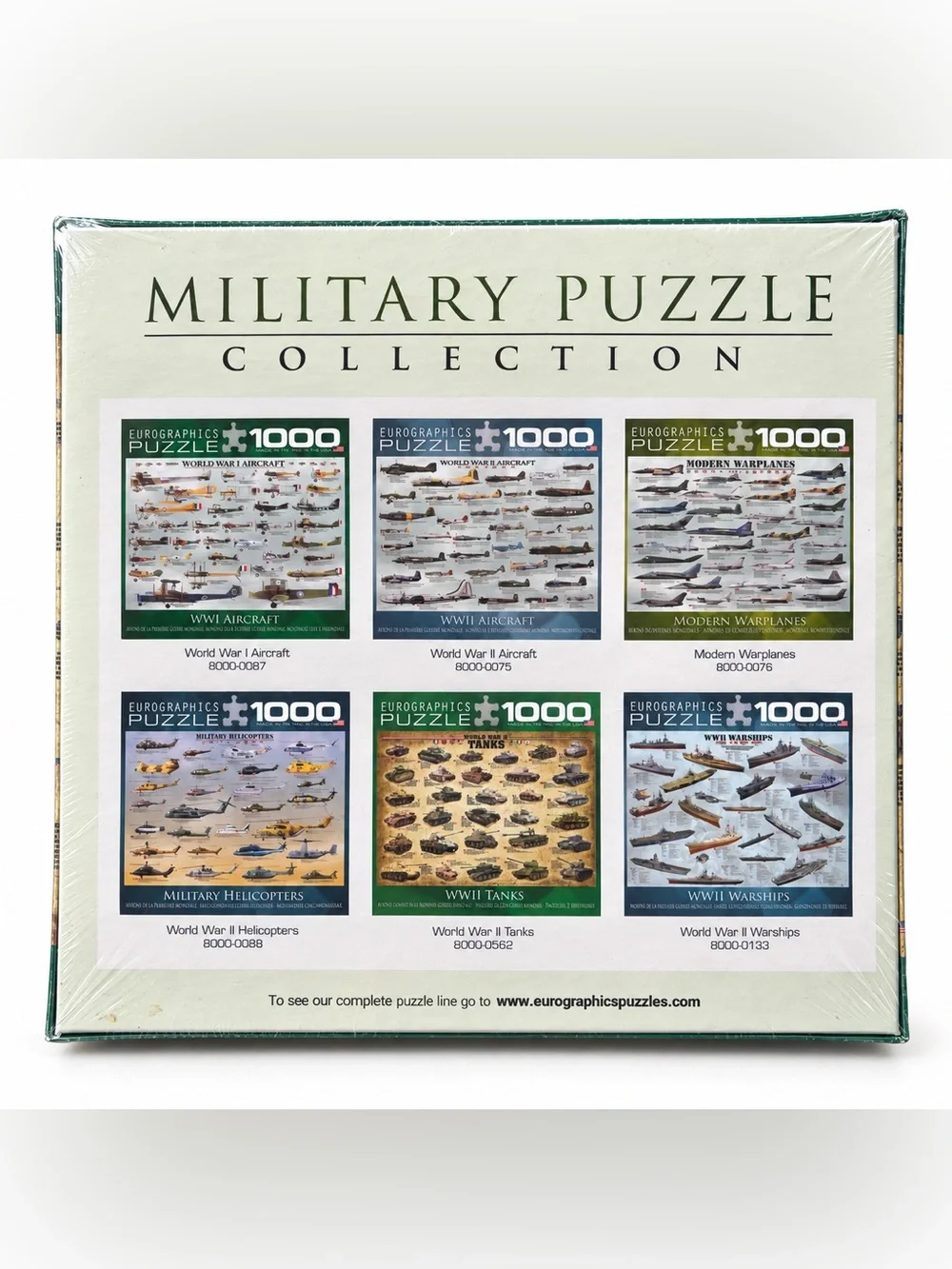 Eurographics WWII Tanks 1000 Piece Puzzle Military Collection Made in USA Sealed
